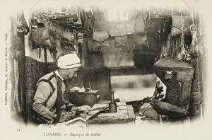 Tunisia - Boutique of a leather worker / saddler