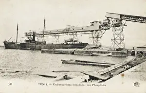 Tunisia - Embarkation of Phoshates at Tunis