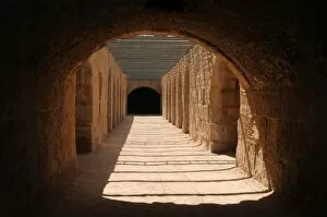 Amphitheater Collection: Tunisia. Roman Art. Amphitheatre of Djem. Tunnel