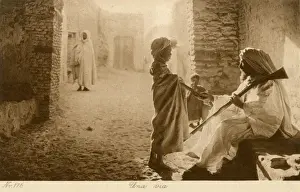 Tunisia - Street Scene - Father & Son