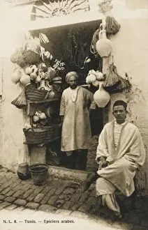 Pots Prints: Tunisia - Streetside Arab Hardware store