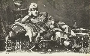 Transvestite Gallery: Tunisia - A transvestite arab dancer reclining