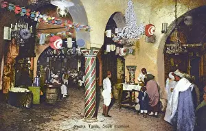 Tunis Prints: Tunisia - Tunis - The Light Souk