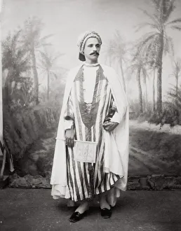 Tunisian arab man, in a studio setting, Tunisia