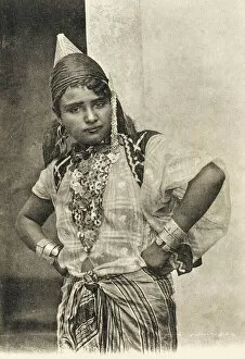 Jewellery Collection: Tunisian woman with elaborate coin necklace