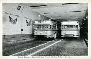 Tunnel Buses in the Detroit-Windsor Tunnel