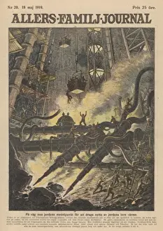 Flammarion Prints: Tunnel through Earth