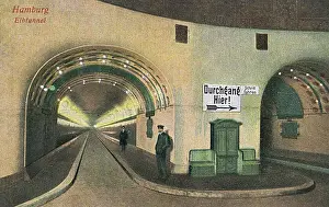 Elbe Prints: Tunnel under the Elbe, Hamburg, Germany