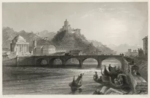 1836 Collection: Turin / Bridge / Po 1836