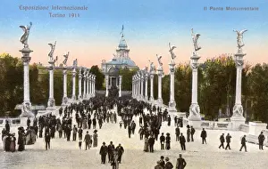 Ponte Prints: The Turin Exposition of 1911 - The Monumental Bridge