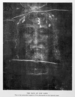 Images Dated 3rd October 2007: Turin Shroud Face 1934