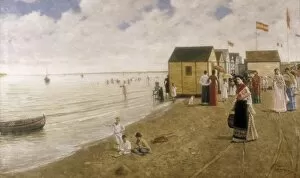 Joaquon Collection: TURINA AREAL, Joaqu�(1847-1903). The beach
