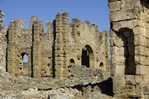Images Dated 2nd October 2015: Turkey, Antalya east, Aspendos, Akropolis