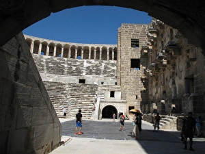 Images Dated 2nd October 2015: Turkey, Antalya east, Aspendos: Parodoi