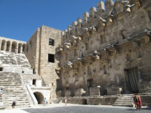 Images Dated 2nd October 2015: Turkey, Antalya east, Aspendos: Parodoi