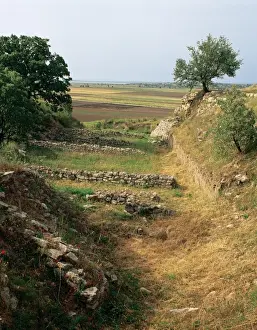 Anatolia Prints: Turkey. Archaeological site of Troy. Stratum I. 3000-2600 B