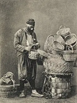 Sizes Prints: Turkey - Basket Seller