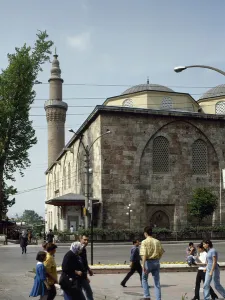 Bursa Prints: Turkey. Bursa. Ulu Cami or Bursa Grand Mosque. Built in