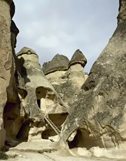 Turkey. Cappadocia. Pasabaglari. Monks Valley. Cave house