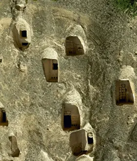 Turkey. Cappadocia. Uchisar. Cave house. Central Anatolia. D