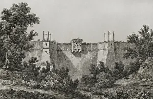 Cholet Prints: Turkey. Constantinople. Fort Bakczekeu (Bahcekoy)
