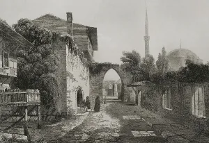 Antique Collection: Turkey. Constantinople. Old Istanbul. Engraving