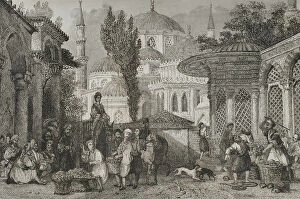 Ottomans Collection: Turkey. Constantinople. The Sehzade Mosque