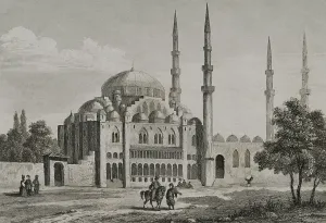 Minarets Prints: Turkey. Constantinople. The Suleymaniye Mosque (1550-1557)