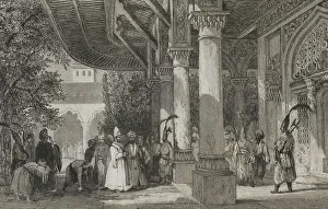 Seraglio Prints: Turkey, Constantinople. Topkapi Palace. Gate of a Seraglio