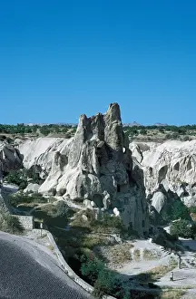 Turkey. Goreme. Dwellings carved into the rock