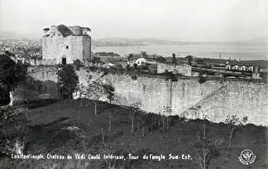 Marmara Prints: Turkey - Istanbul - Interior of the Castle of Seven Towers (Yedikule) - the South eastern tower