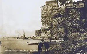 Marmara Prints: Turkey - Istanbul - Sea Wall near the Palace of Boukoleon
