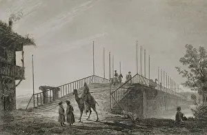 Marmara Prints: Turkey. Istanbul. Small Bridge (Kutchuk Tchekmedje)