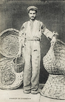 Turkish Basketmaker - Diarbekir, Turkey Turkish Basketmaker - Diarbekir, Turkey