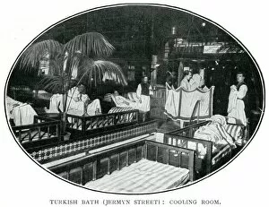 Mens Gallery: Turkish bath, cooling room 1900