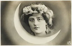 Turkish Beauty and Crescent Moon