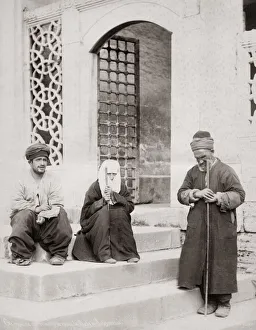 Turkish beggars, Constantinople, Istanbul, Turkey, c. 1890