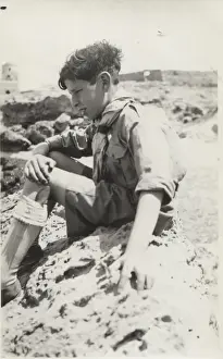 Cypriot Prints: Turkish boy scout, Cyprus