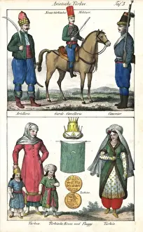 Scimitar Prints: Turkish cavalry, artillery man, and Turkish