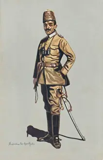Binoculars Prints: Turkish cavalry Officer - WWI