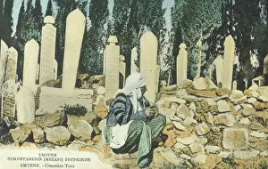 Turkish Cemetery at Izmir, Turkey