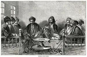 Drugs Prints: Turkish coffee house 1853