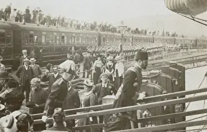 Dignitary Prints: Turkish Dignitary boarding a ship at Dover