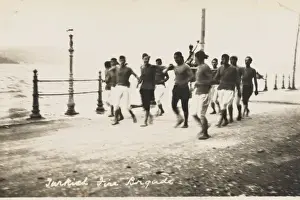 Fire Men Prints: Turkish Fire brigade running