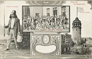 Fire Men Prints: Turkish Firemen - Constantinople