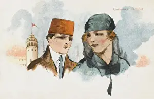 Turkish man and woman - modern style