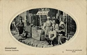 Images Dated 7th February 2012: Turkish merchants, Constantinople, Turkey