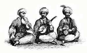 1829 Gallery: Turkish Musicians at Principio, Buyukada, Turkey