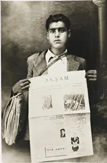 Turkish newspaper boy