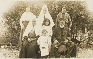 Turkish peasant family group